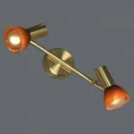 Спот Lussole Leggero LSQ-4191-02 Цвет арматуры золото Цвет плафонов оранжевый от ImperiumLoft