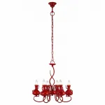 Подвесная люстра Arte Lamp Vaso A6819LM-6RD Цвет арматуры Красный Цвет плафонов серый от ImperiumLoft