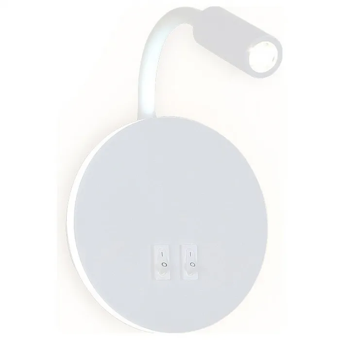 Бра с подсветкой Ambrella Wall 10 FW295 SWH белый песок LED 6400К+4200K 6W+3W D150*163 Цвет арматуры белый Цвет плафонов белый от ImperiumLoft