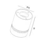 Накладной светильник Donolux DL18481 DL18481/WW-White R Цвет арматуры белый Цвет плафонов разноцветный