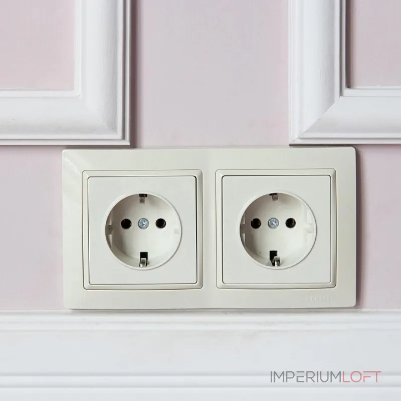 Розетка влагозащищенная с заземлением без рамки Werkel Слоновая кость W1171103 от ImperiumLoft Розетка влагозащищенная с заземлением без рамки Werkel Слоновая кость W1171103 от ImperiumLoft