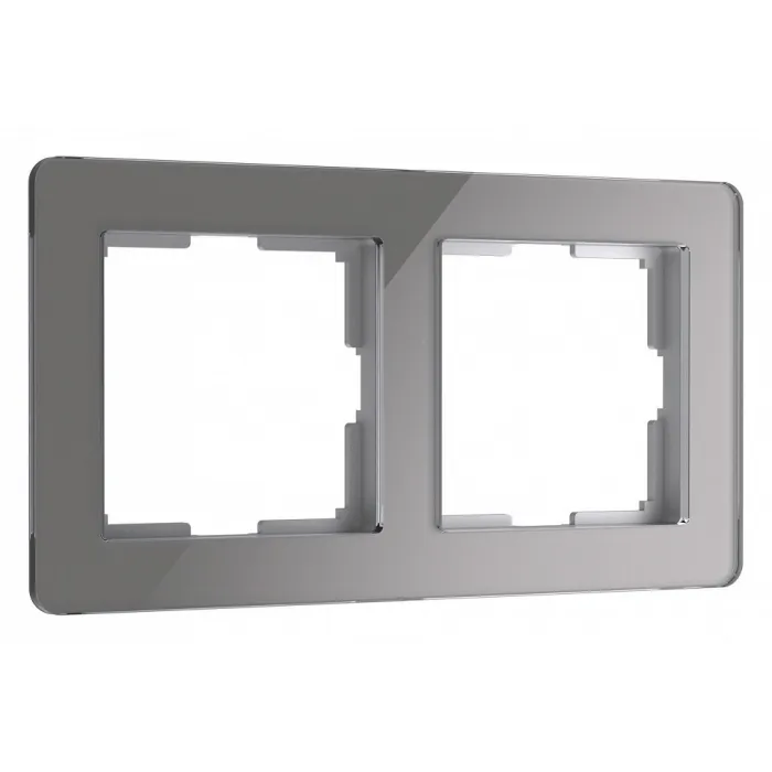 Рамка на 2 поста Werkel Acrylic графит W0022704 от ImperiumLoft