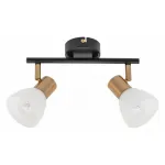 Спот Arte Lamp Falena A3117PL-2BK Цвет арматуры Черный Цвет плафонов Белый от ImperiumLoft
