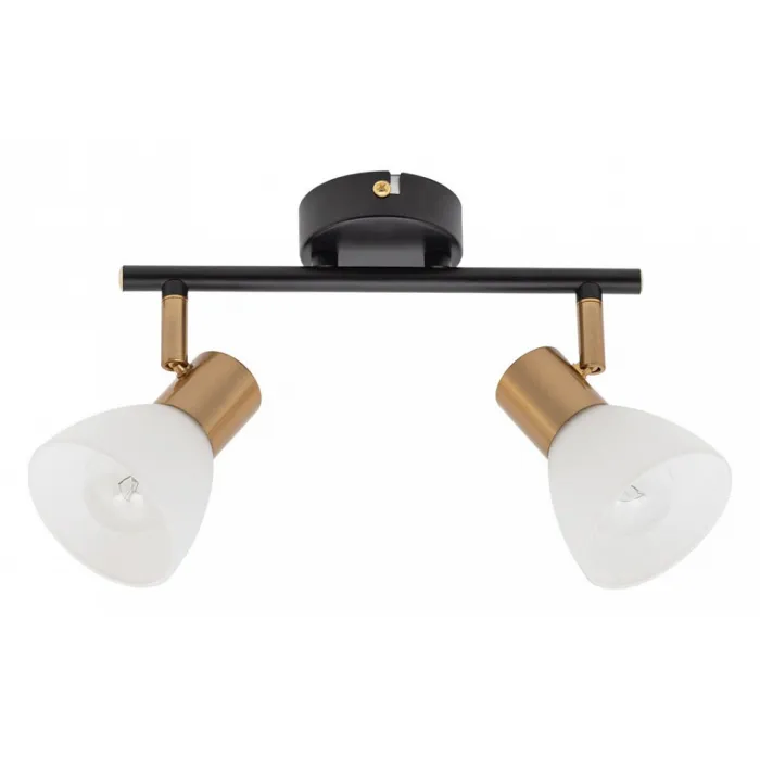 Спот Arte Lamp Falena A3117PL-2BK Цвет арматуры Черный Цвет плафонов Белый от ImperiumLoft
