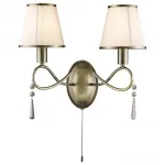 Бра Arte Lamp Logico A1035AP-2AB Цвет арматуры бронза Цвет плафонов белый