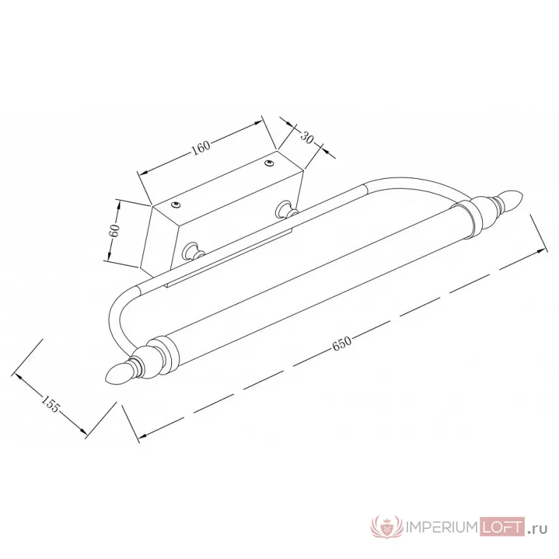 Подсветка для зеркала Maytoni Oculus MIR014WL-L12C3K Цвет арматуры медь Цвет плафонов белый от ImperiumLoft