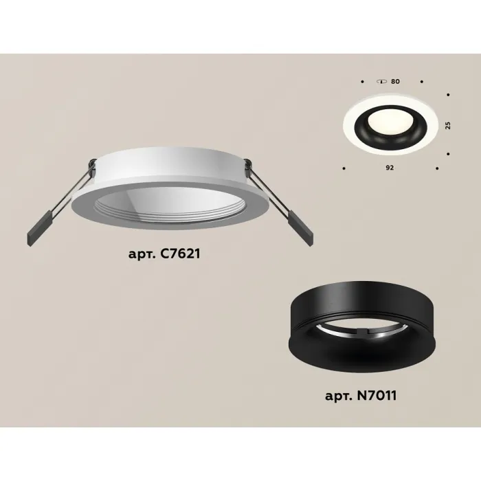 Встраиваемый светильник Ambrella Xc621 XC7621002 от ImperiumLoft