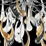 Люстра на штанге Lightstar Manica 794124 Цвет арматуры хром Цвет плафонов янтарный от ImperiumLoft
