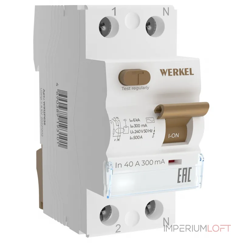 Устройство защитного отключения 1P Werkel W912P404