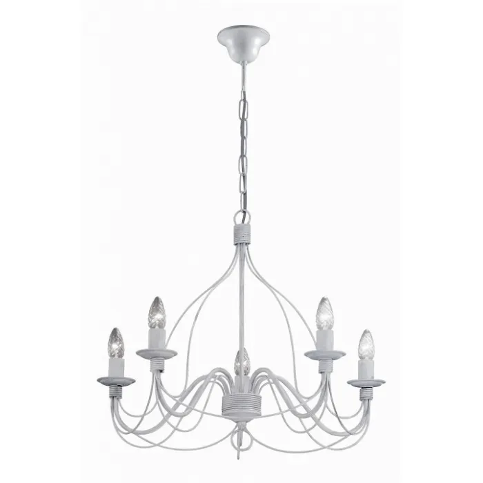 Подвесная люстра Ideal Lux Corte CORTE SP5 BIANCO ANTICO Цвет арматуры белый от ImperiumLoft