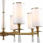 Подвесная люстра Stilfort Leader 1047/05/08P Цвет плафонов кремовый Цвет арматуры золото