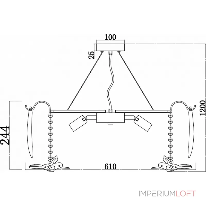 Подвесная люстра Favourite Philomela 3054-8P Подвесная люстра Favourite Philomela 3054-8P