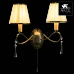 Бра Arte Lamp Logico A1035AP-2AB Цвет арматуры бронза Цвет плафонов белый