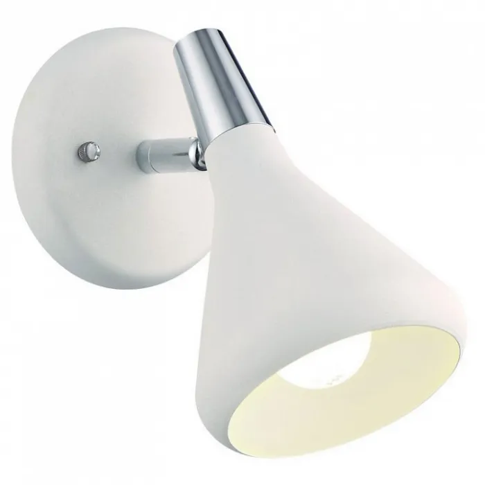 Спот Arte Lamp Ciclone A9154AP-1WH Цвет арматуры хром Цвет плафонов белый от ImperiumLoft