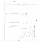Бра с подсветкой TK Lighting Hilton 4176 Hilton Silver от ImperiumLoft