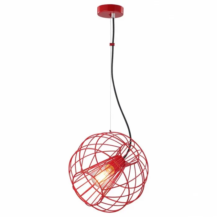 Подвесной светильник TopLight Serena TL1200H-01RD Цвет арматуры Красный Цвет плафонов красный от ImperiumLoft