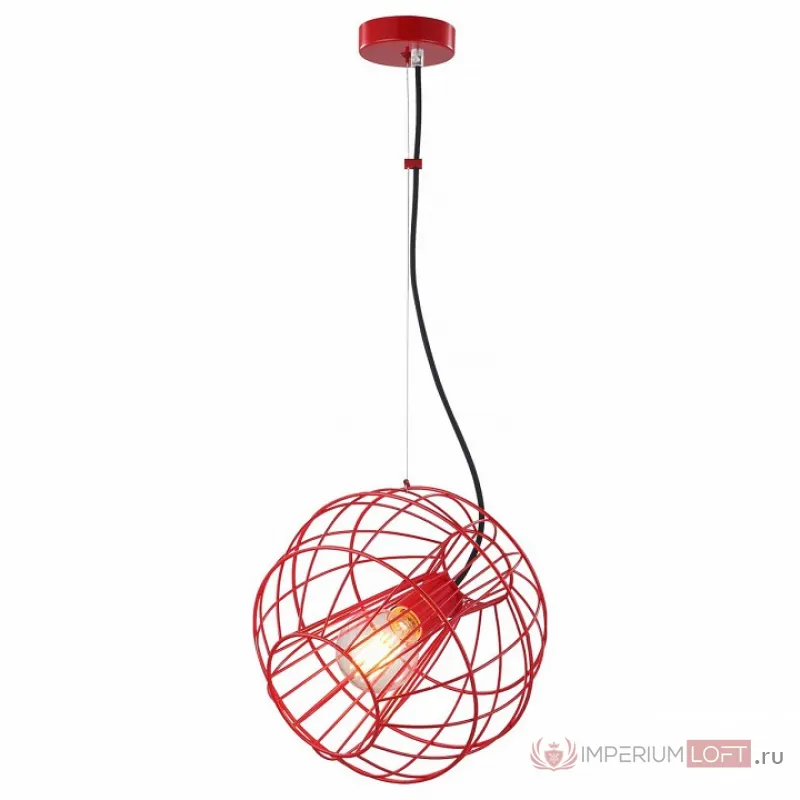 Подвесной светильник TopLight Serena TL1200H-01RD Цвет арматуры Красный Цвет плафонов красный от ImperiumLoft