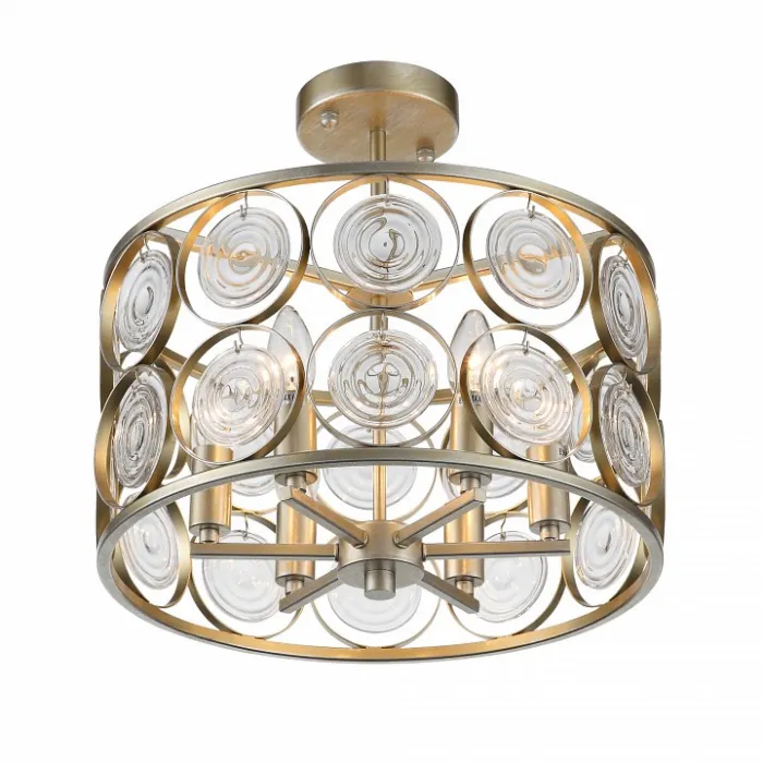 Светильник на штанге ST-Luce Seranda SL1105.202.06 Цвет арматуры золото Цвет плафонов золото от ImperiumLoft