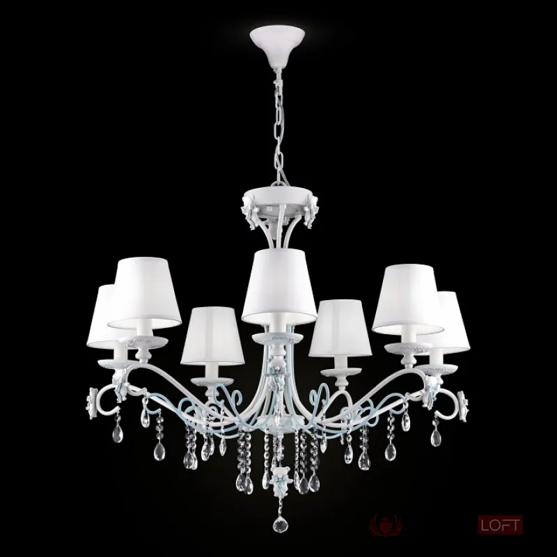 Подвесная люстра Maytoni Laurie ARM033-07-BL Цвет арматуры белый Цвет плафонов белый от ImperiumLoft