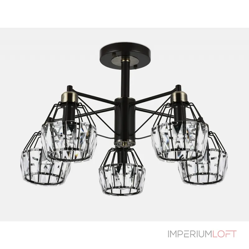 Люстра на штанге Ambrella Traditional 17 TR5870 Цвет плафонов прозрачный Цвет арматуры черный Люстра на штанге Ambrella Traditional 17 TR5870 Цвет плафонов прозрачный Цвет арматуры черный