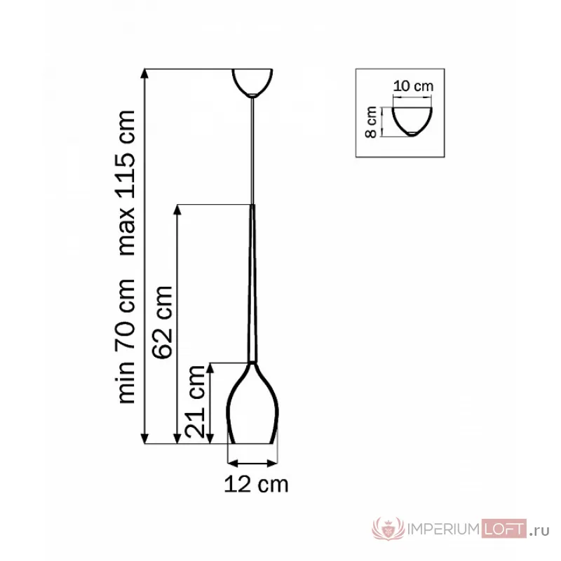 Подвесной светильник Lightstar Meta D&#039;uovo 807117 Цвет арматуры черный Цвет плафонов черный от ImperiumLoft