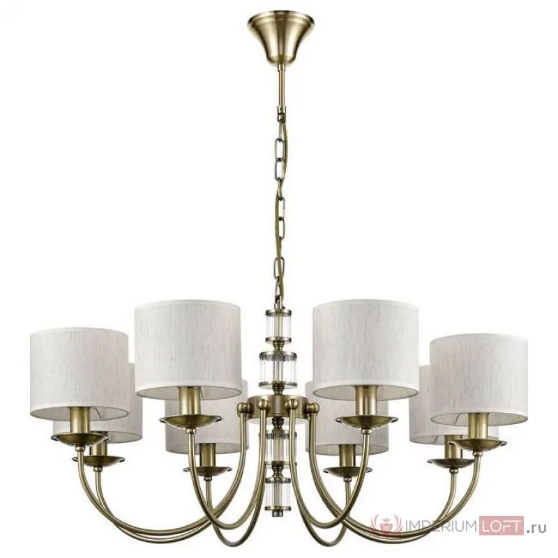 Подвесная люстра Vele Luce Soprano VL4194P08 Цвет арматуры бронза Цвет плафонов кремовый от ImperiumLoft