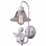 Бра Arte Lamp Amur A4288AP-1WH Цвет арматуры белый Цвет плафонов прозрачный