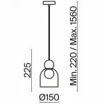 Подвесной светильник Freya Focus FR5220PL-01G5 от ImperiumLoft
