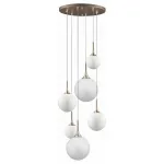 Подвесной светильник Lightstar Globo 813063 Цвет плафонов белый Цвет арматуры золото от ImperiumLoft