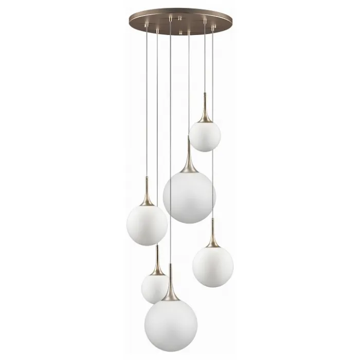 Подвесной светильник Lightstar Globo 813063 Цвет плафонов белый Цвет арматуры золото от ImperiumLoft