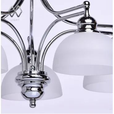 Подвесная люстра MW-Light Фелиция 7 347017405 Цвет арматуры хром Цвет плафонов белый от ImperiumLoft