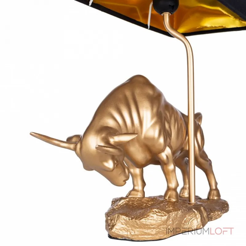 Настольная лампа декоративная Arte Lamp Iklil A4014LT-1GO Цвет арматуры Желтый Цвет плафонов Черный