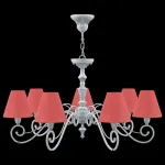 Подвесная люстра Lamp4You Classic 17 E3-07-G-LMP-O-26 Цвет арматуры серый Цвет плафонов красный от ImperiumLoft