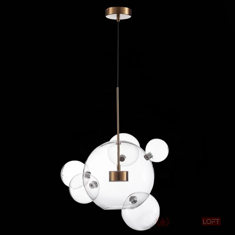 Подвесной светильник ST-Luce Bopone SL1133.213.01 Цвет арматуры золото Цвет плафонов прозрачный от ImperiumLoft