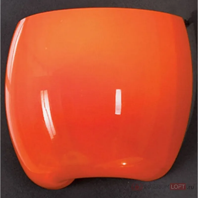 Накладной светильник Lussole Mela LSN-0211-01 Цвет арматуры хром Цвет плафонов оранжевый от ImperiumLoft