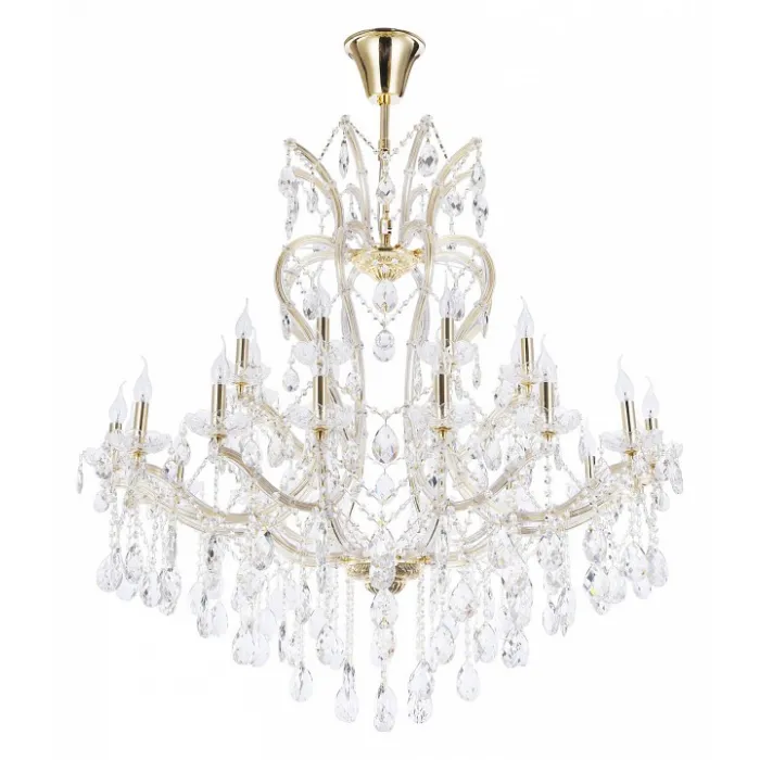 Подвесная люстра Maytoni Doris DIA881-PL-24-G Цвет арматуры золото Цвет плафонов прозрачный от ImperiumLoft