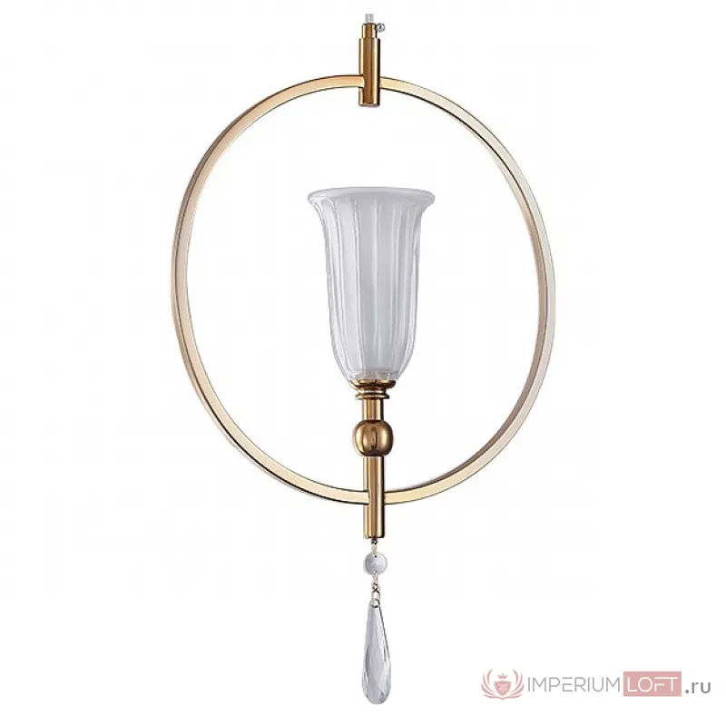 Подвесной светильник Newport 4800 4801/S Цвет плафонов белый Цвет арматуры золото от ImperiumLoft