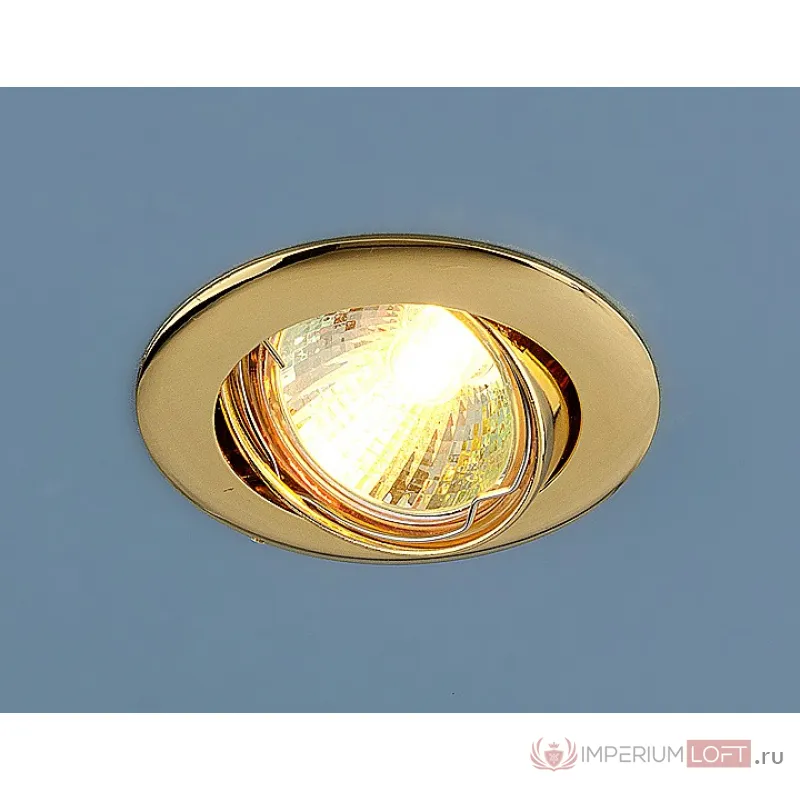 Встраиваемый светильник Elektrostandard a031466 цвет арматуры золото цвет плафонов золото от ImperiumLoft