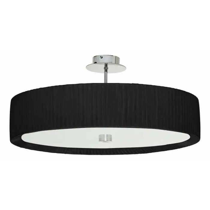 Светильник на штанге Nowodvorski Alehandro Black 5352 цвет арматуры хром цвет плафонов черный от ImperiumLoft