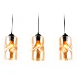 Подвесной светильник Ambrella Traditional 10 TR3556 Цвет плафонов янтарный Цвет арматуры черный