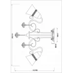Потолочная люстра Rivoli Zeffiro S5 WG Б0038387 