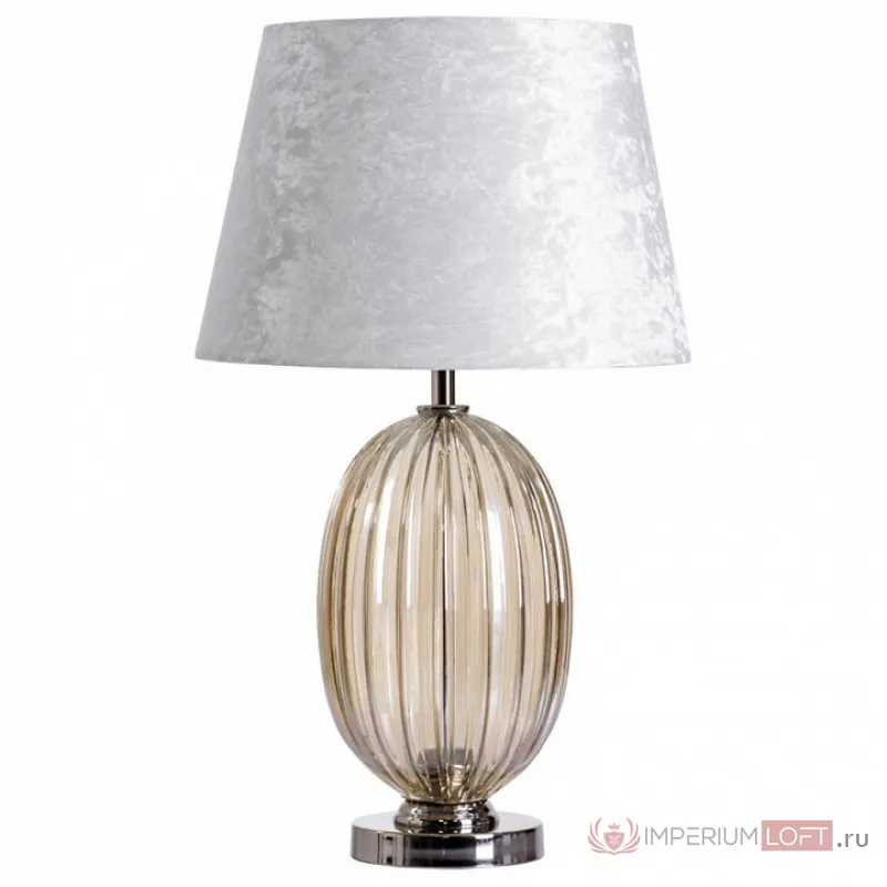 Настольная лампа декоративная Arte Lamp Baymont A5132LT-1CC Цвет плафонов серый Цвет арматуры хром от ImperiumLoft