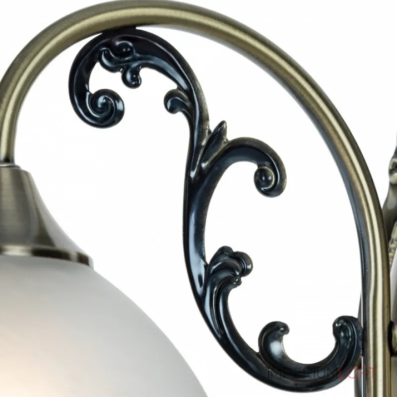 Бра Arte Lamp Spica A3037AP-1AB Цвет арматуры Коричневый Цвет плафонов Белый Бра Arte Lamp Spica A3037AP-1AB Цвет арматуры Коричневый Цвет плафонов Белый