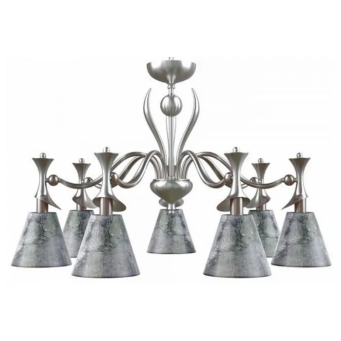 Подвесная люстра Lamp4You Modern 25 M3-07-DN-LMP-O-11 Цвет арматуры никель Цвет плафонов серый от ImperiumLoft