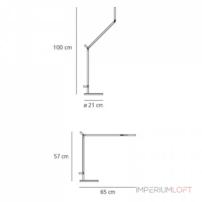 Настольная лампа офисная Artemide 1734010A