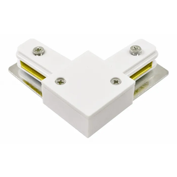 Соединитель с токопроводом угловой L-образный для треков Arte Lamp Track Accessories A120033 Цвет арматуры белый Цвет плафонов коричневый от ImperiumLoft