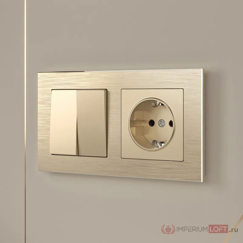 Розетка с заземлением и шторками, без рамки Werkel W117 8 W1171111 от ImperiumLoft