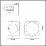 Накладной светильник Odeon Light Miko 4222/4WL Цвет арматуры черный Цвет плафонов черный
