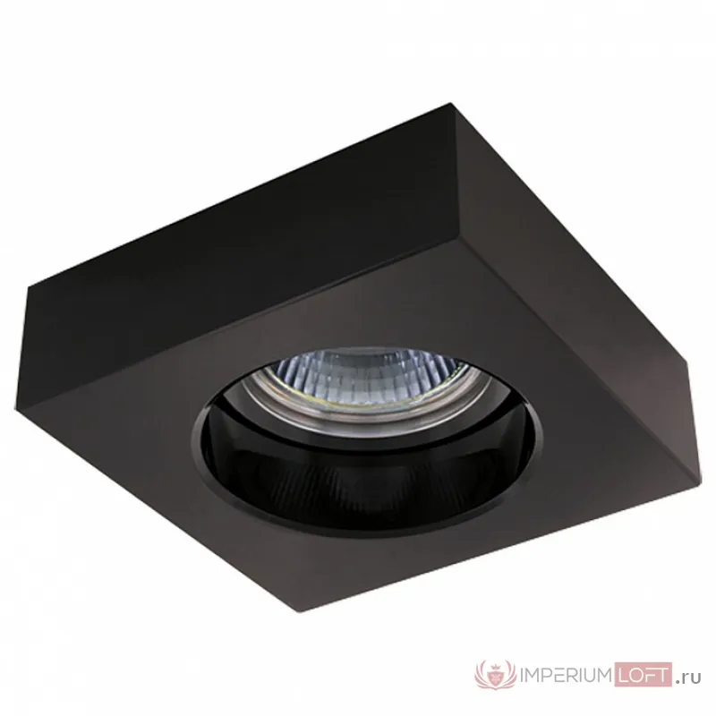Встраиваемый светильник Lightstar Lui 006127 Цвет арматуры хром Цвет плафонов черный от ImperiumLoft