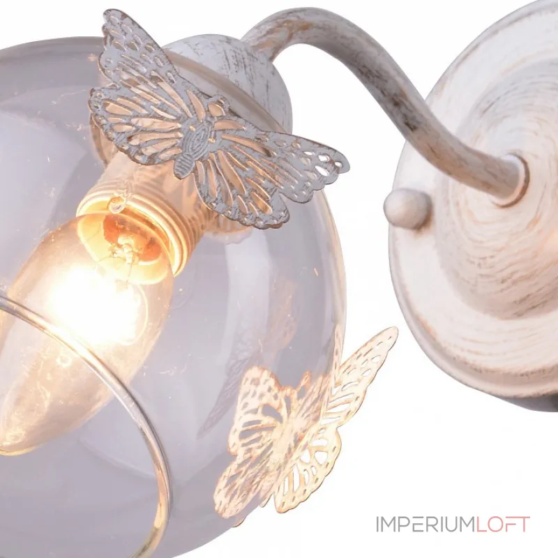 Бра Arte Lamp Alessandra A5004AP-1WG Цвет арматуры золото Цвет плафонов прозрачный